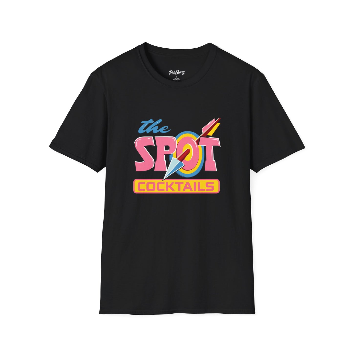 The Spot Cocktails T-Shirt — Retro Neon Cocktail Bar Tee