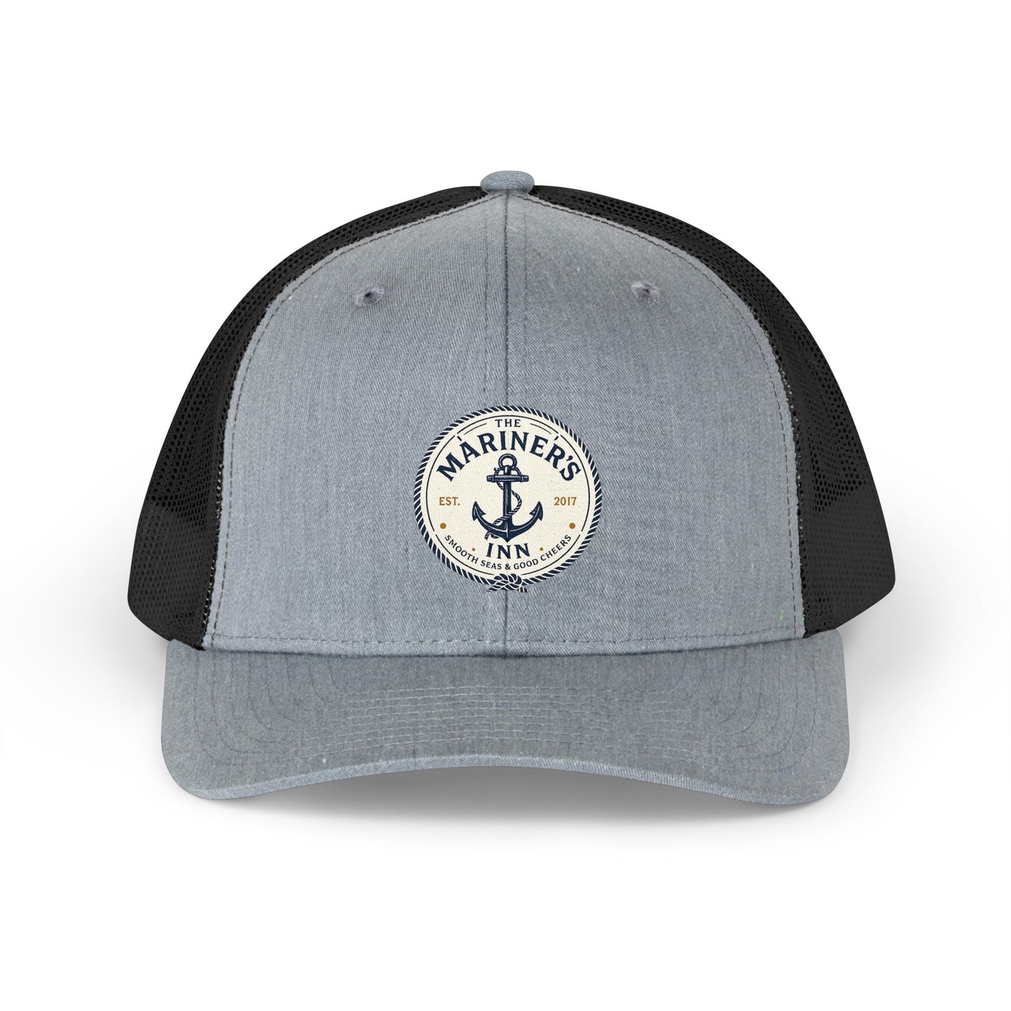 Mariners Inn Retro Anchor Trucker Hat — Vintage Nautical Mesh Cap