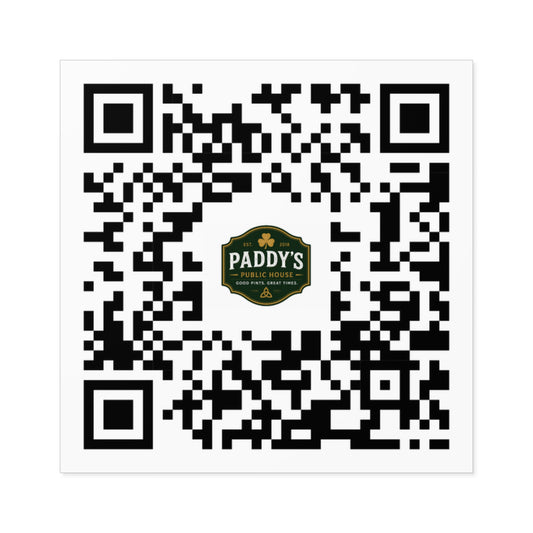Paddy's | Dallas, TX | Indoor/Outdoor QR Code Stickers