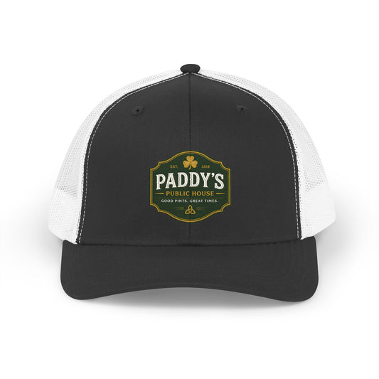 Paddy's Pub Retro Trucker Hat – Vintage Irish Pub Logo Cap