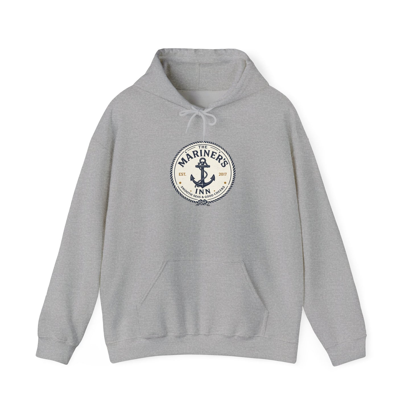 Mariner’s Inn Anchor Hoodie – Nautical Vintage Logo Sweatshirt