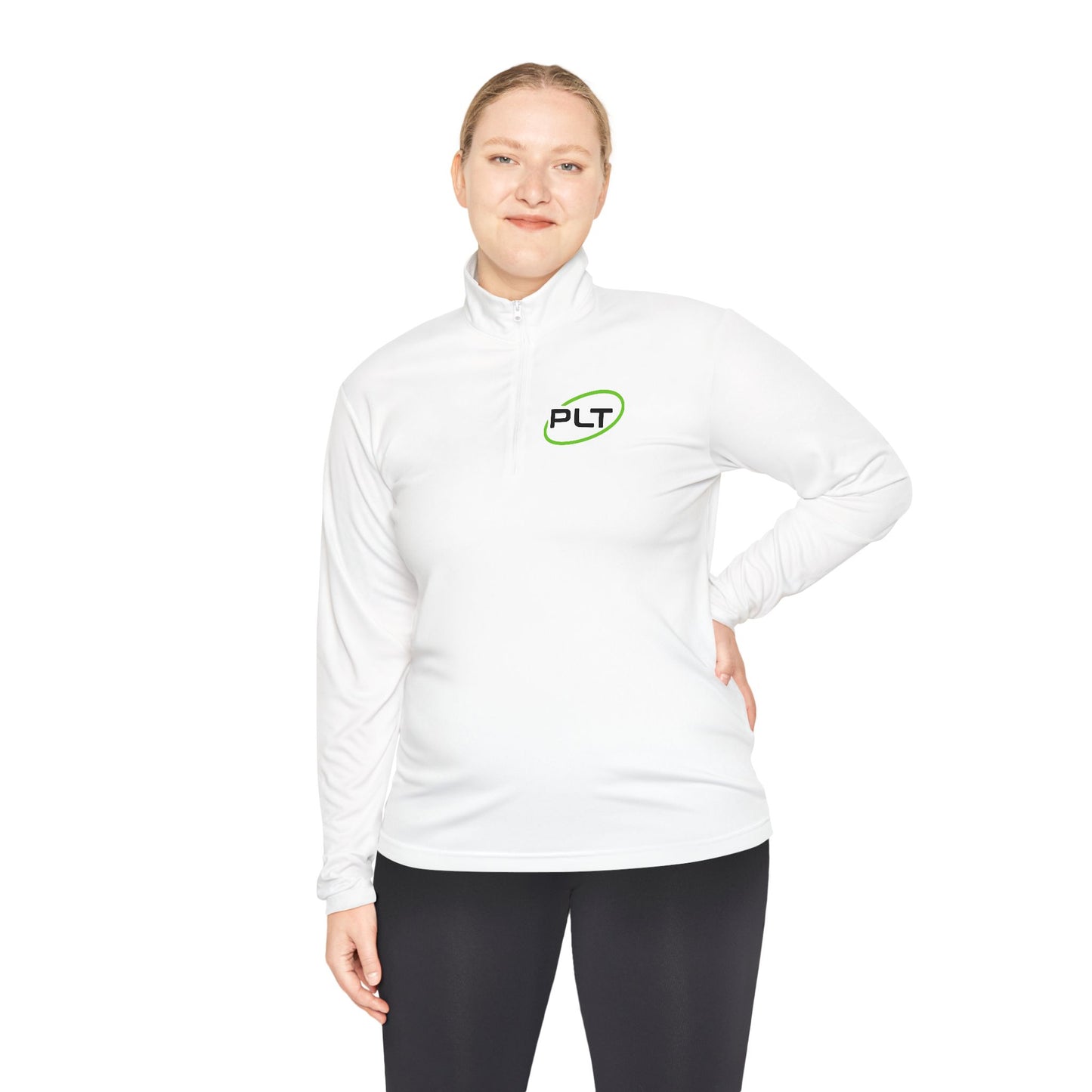 PLT | Quarter-Zip White Pullover