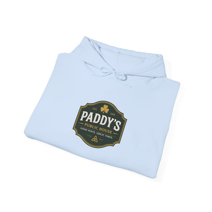 Paddy's Pub Logo Hoodie – Irish Pub St. Patrick’s Day Sweatshirt