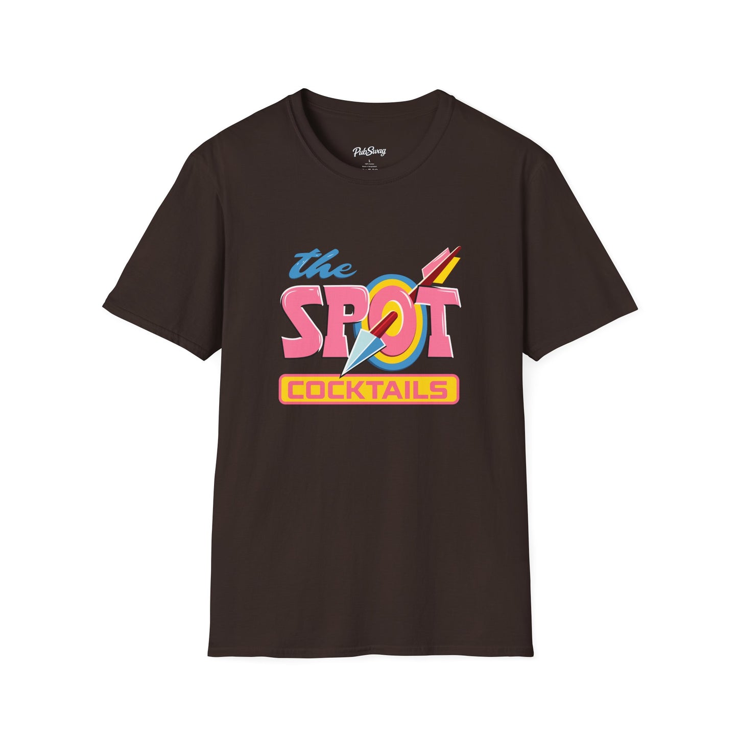 The Spot Cocktails T-Shirt — Retro Neon Cocktail Bar Tee