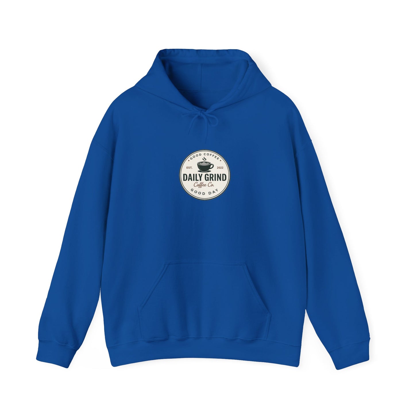 Daily Grind Coffee Hoodie — Vintage Café Logo Pullover