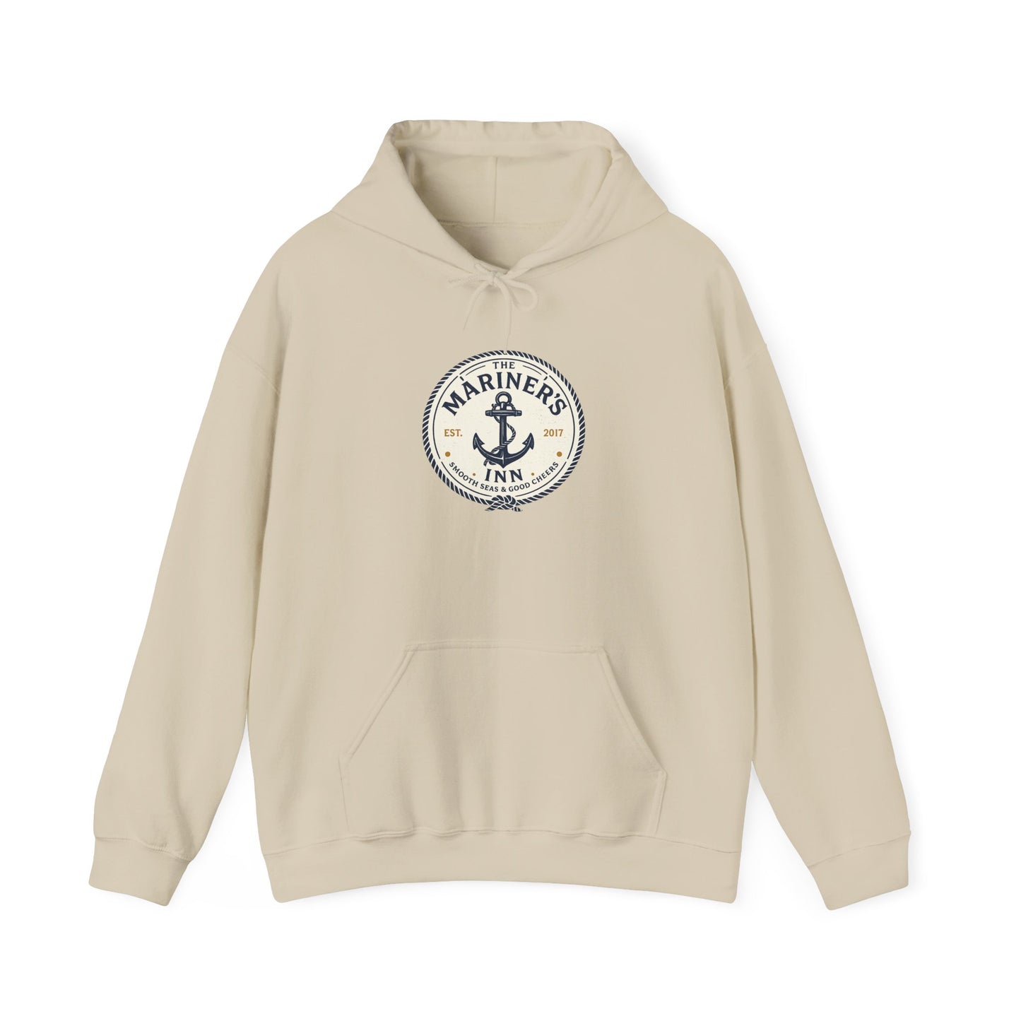 Mariner’s Inn Anchor Hoodie – Nautical Vintage Logo Sweatshirt