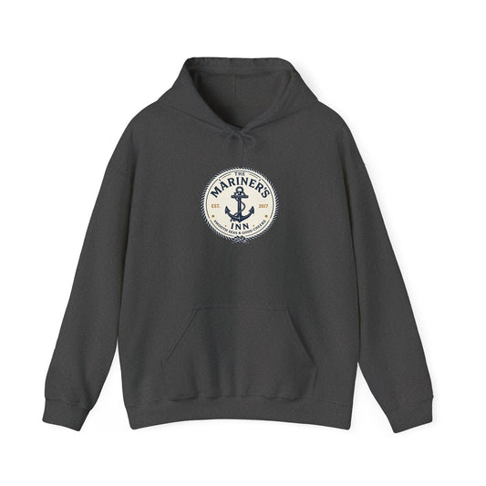 Mariner’s Inn Anchor Hoodie – Nautical Vintage Logo Sweatshirt