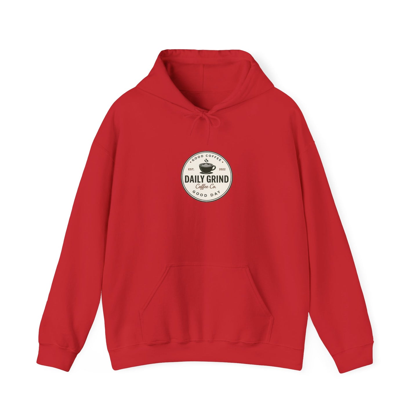 Daily Grind Coffee Hoodie — Vintage Café Logo Pullover