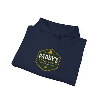 Paddy's Pub Logo Hoodie – Irish Pub St. Patrick’s Day Sweatshirt
