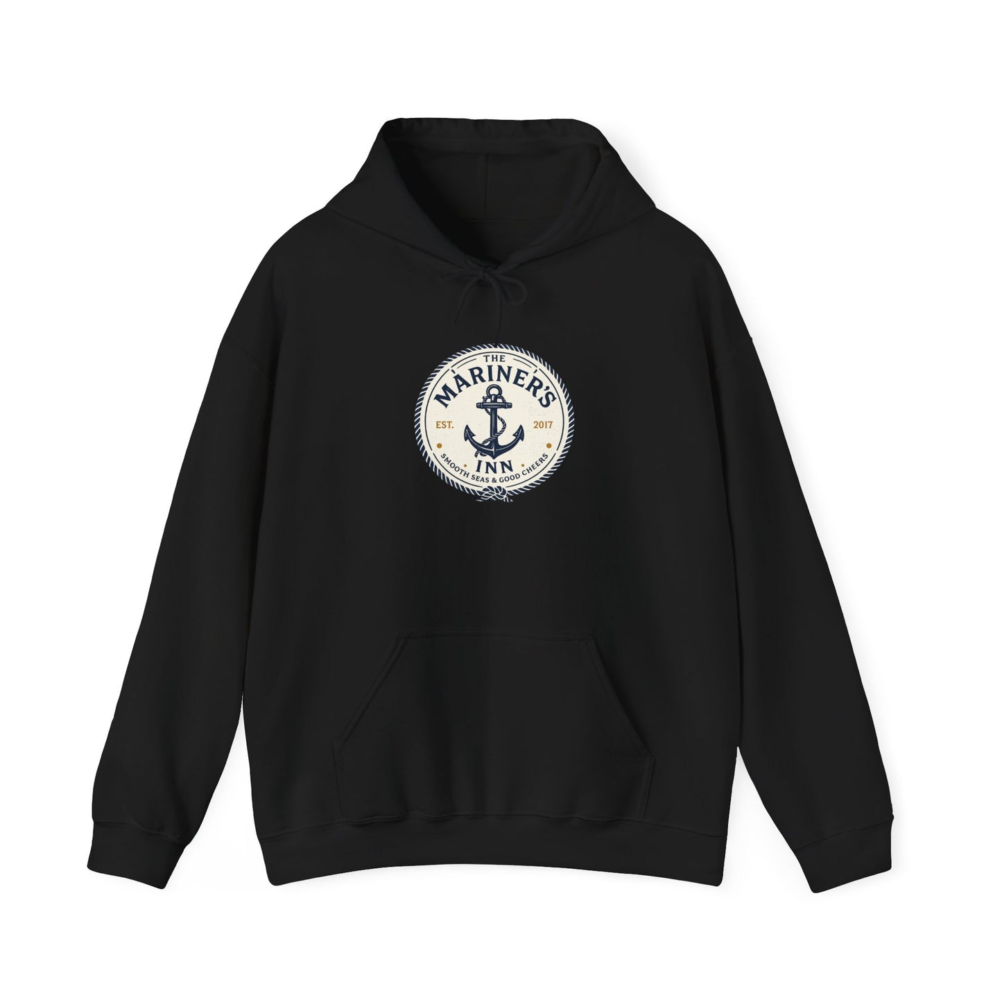 Mariner’s Inn Anchor Hoodie – Nautical Vintage Logo Sweatshirt