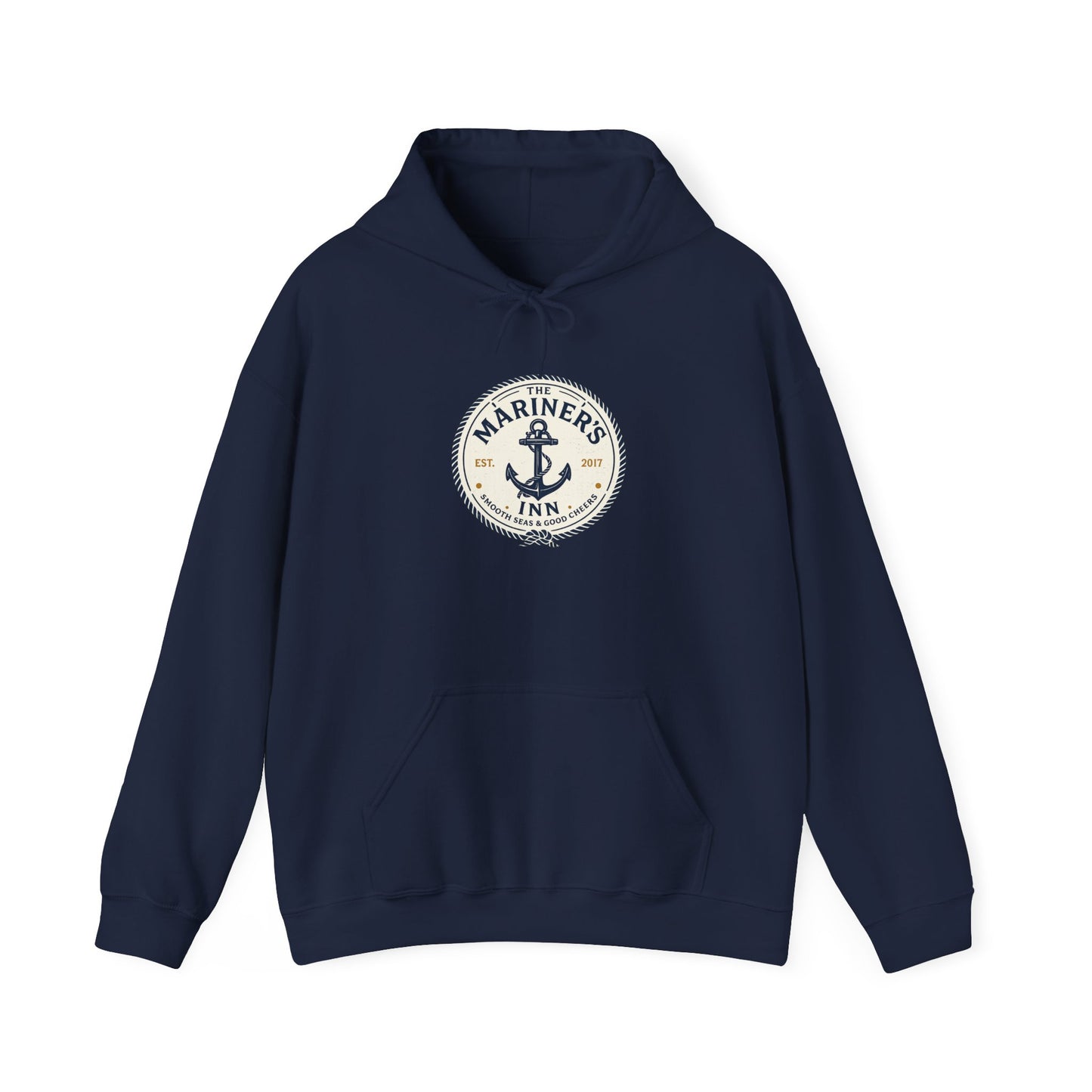 Mariner’s Inn Anchor Hoodie – Nautical Vintage Logo Sweatshirt