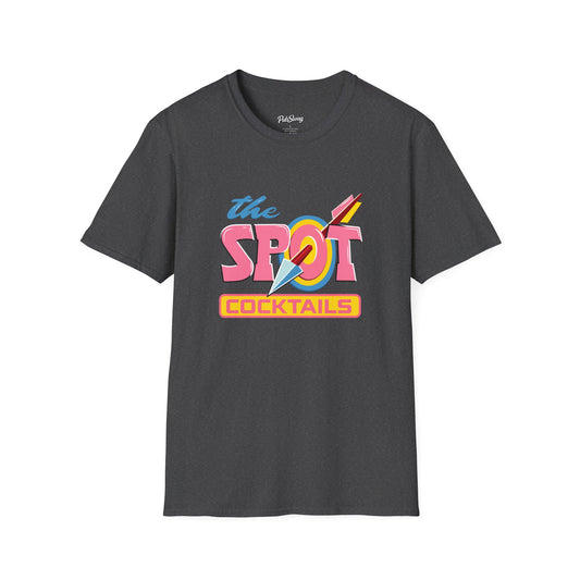 The Spot Cocktails T-Shirt — Retro Neon Cocktail Bar Tee