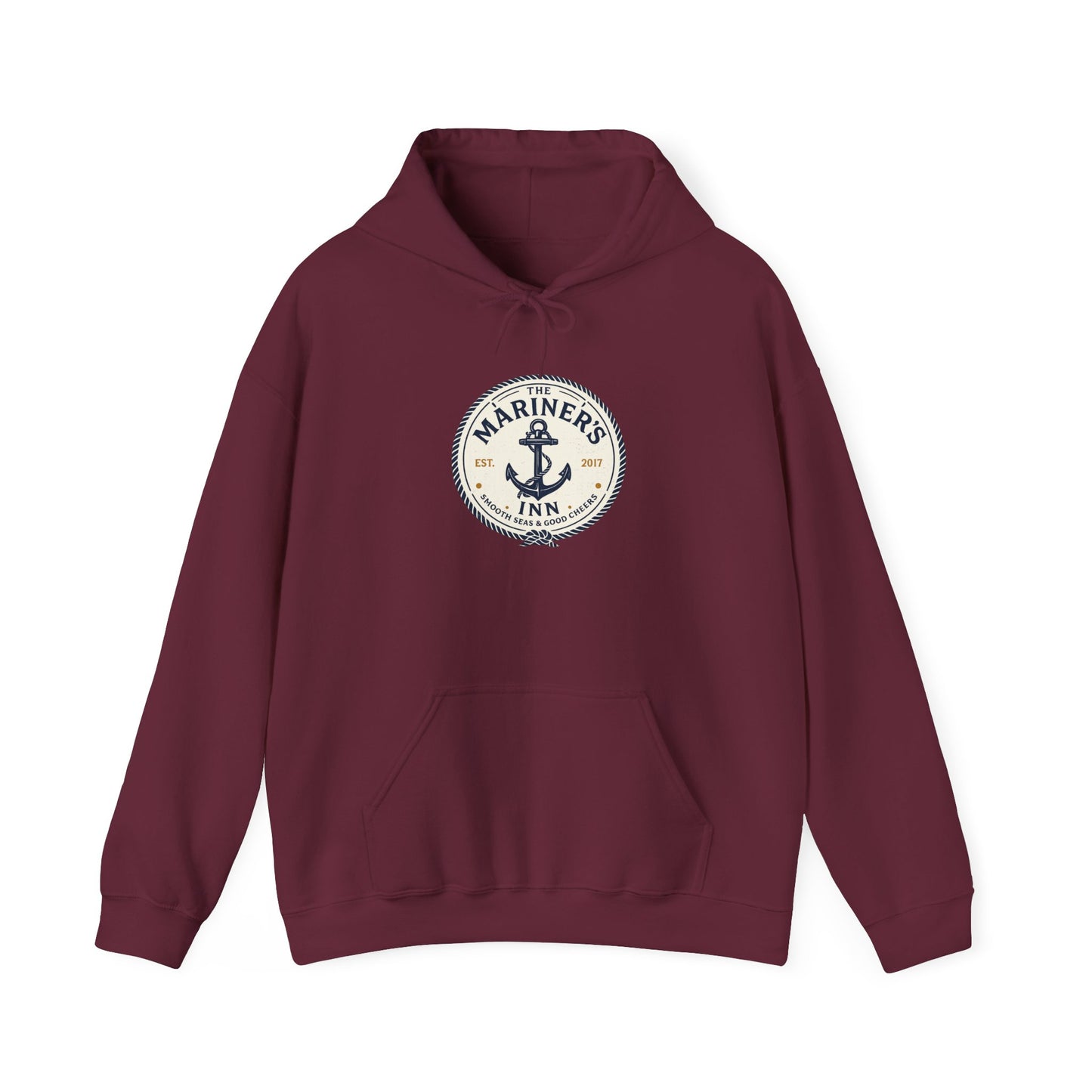 Mariner’s Inn Anchor Hoodie – Nautical Vintage Logo Sweatshirt