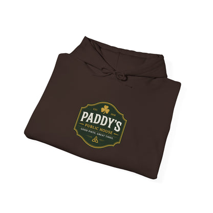 Paddy's Pub Logo Hoodie – Irish Pub St. Patrick’s Day Sweatshirt