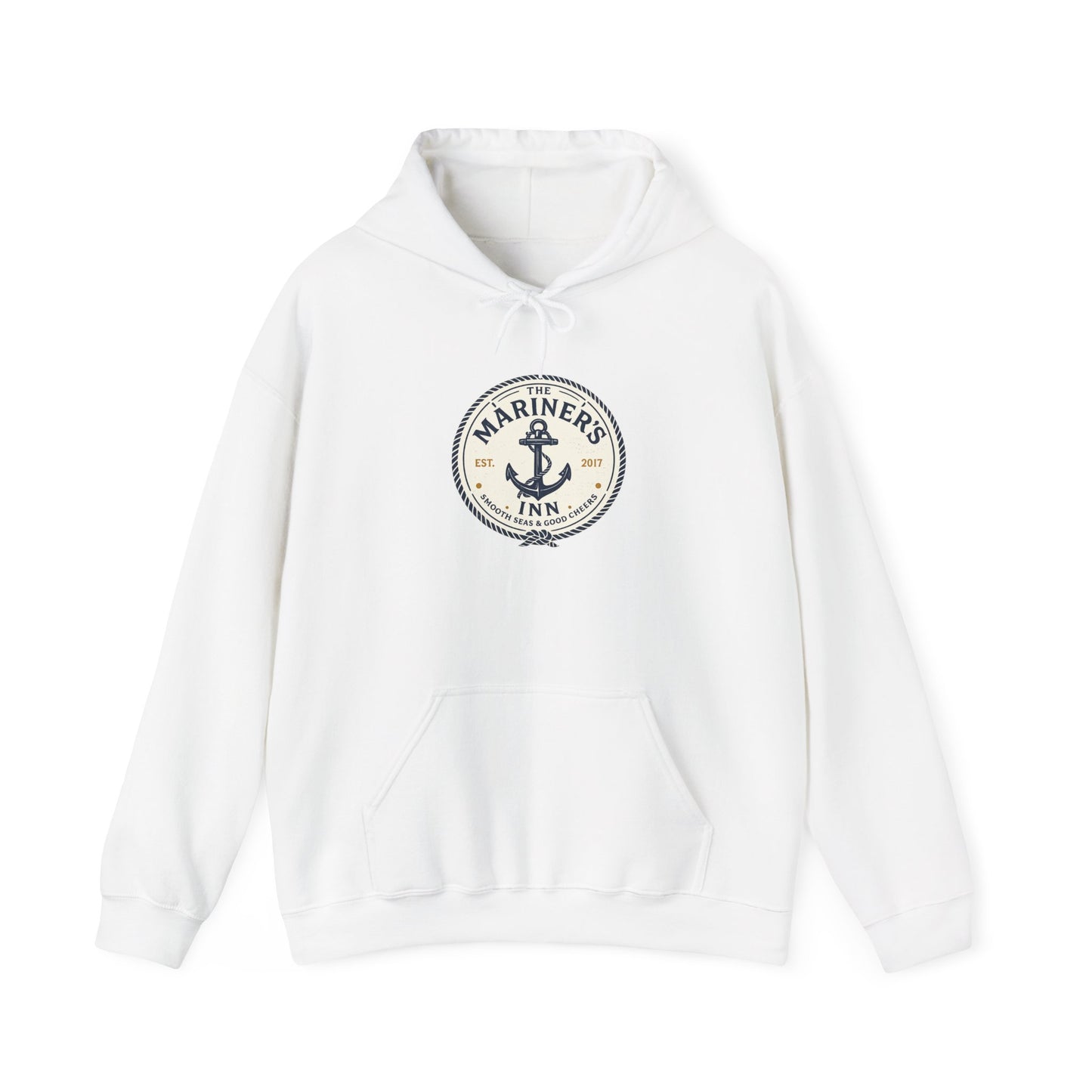 Mariner’s Inn Anchor Hoodie – Nautical Vintage Logo Sweatshirt